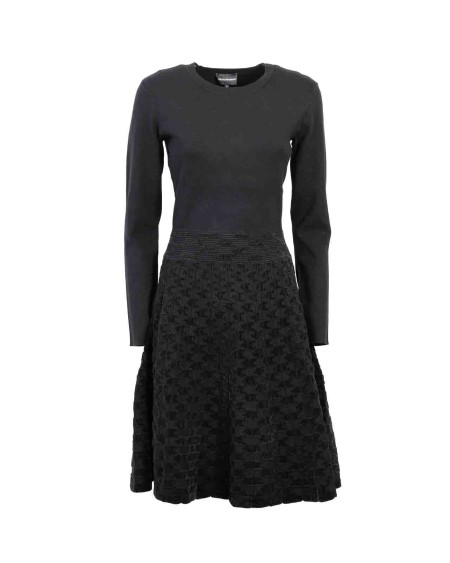 Shop EMPORIO ARMANI  Abito: Emporio Armani abito midi.
Collo a giro.
Maniche lunghe.
Gonna lavorata.
Lunghezza midi.
Vestibilità regolare.
Composizione: 100% Poliestere.
Fabbricato in Cina.. 6R2AT5 2M10Z-0999